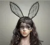 Cosplay Face Eye Lace Veilmasker Hoofdband Konijn Bunny Long Ear Haarband Halloween Kerstfeest Fancy Jurk Ball Maskerade rekwisieten Nieuw cadeau