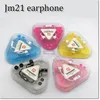 2016 Hot Selling Draad in Ear Stereo Sports JM21 Oortelefoon 115dB / MW 3.5mm Jack Super Bas Inear Hoofdtelefoon met 10 kleuren DHL GRATIS