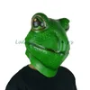 Kostuum accessoires groothandel-hoge kwaliteit latex kikker masker dier hoofd rubberen volledige kap cosplay