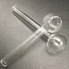 HOOPHS Glass Oil Burner Pyrex Straight Tube Water Bong Burners Hand Pipes Tjocka Rensa r￶ktillbeh￶r