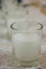 50 bougies de table en verre transparent de cire blanche la cire de bougie fournit toutes sortes de fabricants de production de traitement du verre bougies en verre romantiques