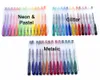 Nuovo design 70 pezzi penna gel set con bonus 12 colori ricariche metallizzato pastello neon glitter schizzo disegno penna a colori cancelleria scuola