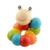 Fai da te bambino bambino lucido serpente verme torsione bruchi colorato in legno giocattolo in legno sviluppo regalo educativo trasformatore