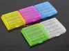 500pcs/lot Fedex DHL Free Shipping Colorful Battery Case Plastic AA/AAA 14500 Battery Storage Box Bottle