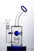 Toro Glass Perc Honeycomb Glass Bong Hookahs Blue Bubbler Water Pijpen Heady Oil Rigs met Bowl Bongs Dab Rig Percolator
