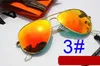 1 set estate uomo Dazzle colore Custodia per occhiali da sole all'aperto Moda donna guida Occhiali da sole UV400 5 colori con imballaggio originale 4853588