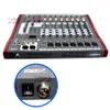 Mixer audio professionale a 8 canali DJ digitale Karaoke MP3 Musica Suono Attrezzatura USB Console di missaggio Amplificatore di alimentazione Phantom 48V