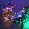 Christmas Paper Star Lantern 3d Pentagram Lampshade dla Boże Narodzenie Xmas Party Holloween Home Urodziny Wiszące Dekoracje Kolorowe