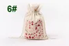 Kerst Canvas Santa Claus Trekkoord Tassen Xmas Geschenken Nieuwe Hot Santa Sneeuwpop Kerstversiering Candy Gift Sack Tassen, 9 items om te kiezen