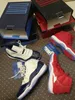 Concord Bred 11 Win Like 96 Ice Blue Space Jam 11 Midnight Navy Blue Gym Red 11s with Box Basketball Shoes Free
