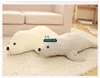 Dorimytrader 120cm Large Emulational Animal Sea Lion Plush Toy 47039039 Big Stuffed Cartoon Seal Doll Pillow Kids Present DY8049470