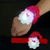 Julklapp LED Jul Pat Circle Armband Santa Claus Snowman Bear Deer Bracelet Toy Xmas Dekoration Ornament WX-C14