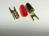 2pcsSpeaker Spade Fork Plug Vis Verrouillage Adaptateur Connecteur