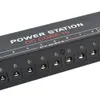Freeshipping Mini Power Supply Power Station DC Core 10 voor 9V 12V 18V gitaareffectenpedaal met tien geïsoleerde output + kabels Amerikaanse plug