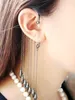 24pcs Free Shipping wholesale Fashion Punk Ear Cuff tassels metal Rivent earrings Ear Clip Bullet hook Earring