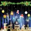 DIY Boże Narodzenie Naklejki Okno Display Display bez kleju Elektrostatyczne Incognito Marry Boże Narodzenie Naklejki ścienne Magnes