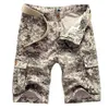 Hot 2016 Outdoor Mens Bomull Straight Camouflage Cargo Korta Byxor Män Militär Jungle Sport Taktiska Shorts Plus Storlek 28-38