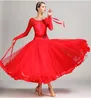 Abiti da ballo per valzer Abiti da competizione per donne Costumi di danza D0650 Tango con cintura con fiocco Orlo trasparente grande 6 colori5368082