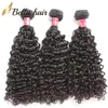 11a Wysokiej jakości Virgin Hair Curly wiązki splatają nieprzetworzone 100% rozszerzenia ludzkich włosów fala od młodego dawcy naturalna czerń