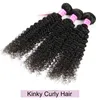 4 of 5 Braziliaanse Virgin Menselijk Haar Bundels Rechte Body Water Diepe Wave Kinky Krullend Hair Extensions 8A Peruviaanse Indiase weefaanbiedingen