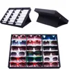 Custodia per esposizione portatile per occhiali Scatola per occhiali da 18 pezzi Occhiali da sole Display ottico Organizer Vassoio per cornice223d