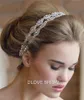 Two Row Crystal Bridal Wedding Band Band de diadema diadema de diablo de diablo Cadera Back Party Party Accessory Real Po Ready to Shi