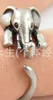 Elephant Animal Rings For Women And Girls Cute Jewelry Open Ring Silver Brown Color Wholesale Gift Party