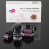 3-In-1 Kit Derma Roller Titanium Micro Needle Roller Skin Care Kit (3 Separate Roller Heads (0.5mm 1.0mm and 1.5mm)
