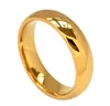 glaze yellow wedding ring for men,24k gold plated marry bride party jewelry accessories,male rings