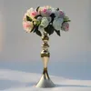 3 färger! 38cm / 15 "Höjd Metal Candle Holder Candle Stick Wedding Centerpiece Event Romantic Flower Road Lead Flower Rack