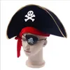 2016 new Pirate Captain Hat Skull Crossbone Cap Costume Fancy Dress Party Halloween cloak hats Party hats