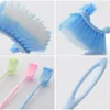 Wholesale-Plastic Long Handle Bathroom Toilet Bowl Scrub Double Side Cleaning Brush