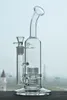 Bongos de vidro mobius Matriz estéreo dupla Perc narguilos de espessura tubos de água de barra