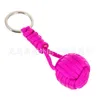 Hand-weaving monkey fist key chain bracelets Outdoor mountaineering key chains Braided rope forpet dog monkey cat