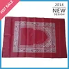 Оптовая 100 штук / лот красочный исламский молитвенный коврик поклонение ковру + компас по низкой цене, быстрая доставка по DHL