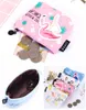 200pcs Cute Cartoon Canvas flamingo purse small clever key bag Coin purses 4colors size 11.5*8*3.5cm