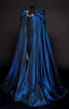 Whole Blue Cheap Christmas Hooded Cloak Bridal Cloaks Capes 20172018 Winter Halloween Long Jacket Wedding Bridesmaid Wraps37317219744282