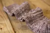 Vintage Ecao Socks Tjock Jacquard Hosiery Candy Colors Kvinnor Strumpor Casual Girls Bomull Socks Gratis frakt