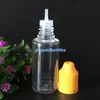 Clear 20ml E-juice E-liquid Plastic Dropper Bottle 20ml PE PET Needle Oil Bottles 2200Pcs/Lot With Childproof Cap