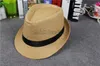 Vogue Women And Men Straw Panama Hats Kids Size Summer Fashion Fedora Stingy Brim Hat Parents Sun Caps 8 Colors