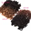 Nowy Styl Pre-Twisted Curl Senegalski Twist Crochet Braid Hair 16 inch Half Wave Połowa Kinky Kręcone Rozszerzenia włosów Syntetyczne oplatanie włosów