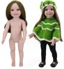 Livraison gratuite nouvel an joyeux Noël cadeau 18 'poupée fille américaine avec des vêtements en silicone réaliste bébé poupée bébé jouets filles cadeau