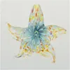 Pingente de estrela do mar lampwork flor de vidro dentro de murano pingentes de vidro com colares moda barata jóias moda 12 pcs