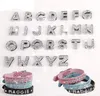 Nice Letters DIY slide Letters with rhinestone for 10mm pet dog collars letters and numbers 60pcs