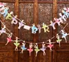 Nuovo arrivo Ballet Girl Girls Paper Bandiera Banner Girl Flags Princess Baby Shower Adults Party Birthday Supplies