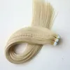 50g 20 pezzi di nastro nelle estensioni dei capelli umani 18 20 22 24 pollici 60A colore adesivo trame di pelle nastro PU capelli umani6912841