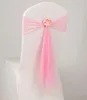 Chair Sash Cover Band Banquet Party Decoration shining whole spandex stretch the butterfly chair cover sashes fast delivery WT7470270