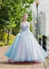 Gorgeous Tulle Sweetheart Neckline Ball Gown One Shoulder Prom Dresses With Lace Appliques Evening Dress vestidos de formatura longo