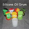 20 pz DHL libera la nave 26 ml scatole di barattoli di silicone tamponare contenitori di cera concentrati vasetti multi colori olio di silicone drum barrel rigs