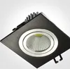 Partihandel Pris Varm Försäljning Dimbar 9W 15W COB LED Downlight Inbyggd Tak Spot Ljus AC85-265V Kallvit / Varm Vit / Vit LED Downlight